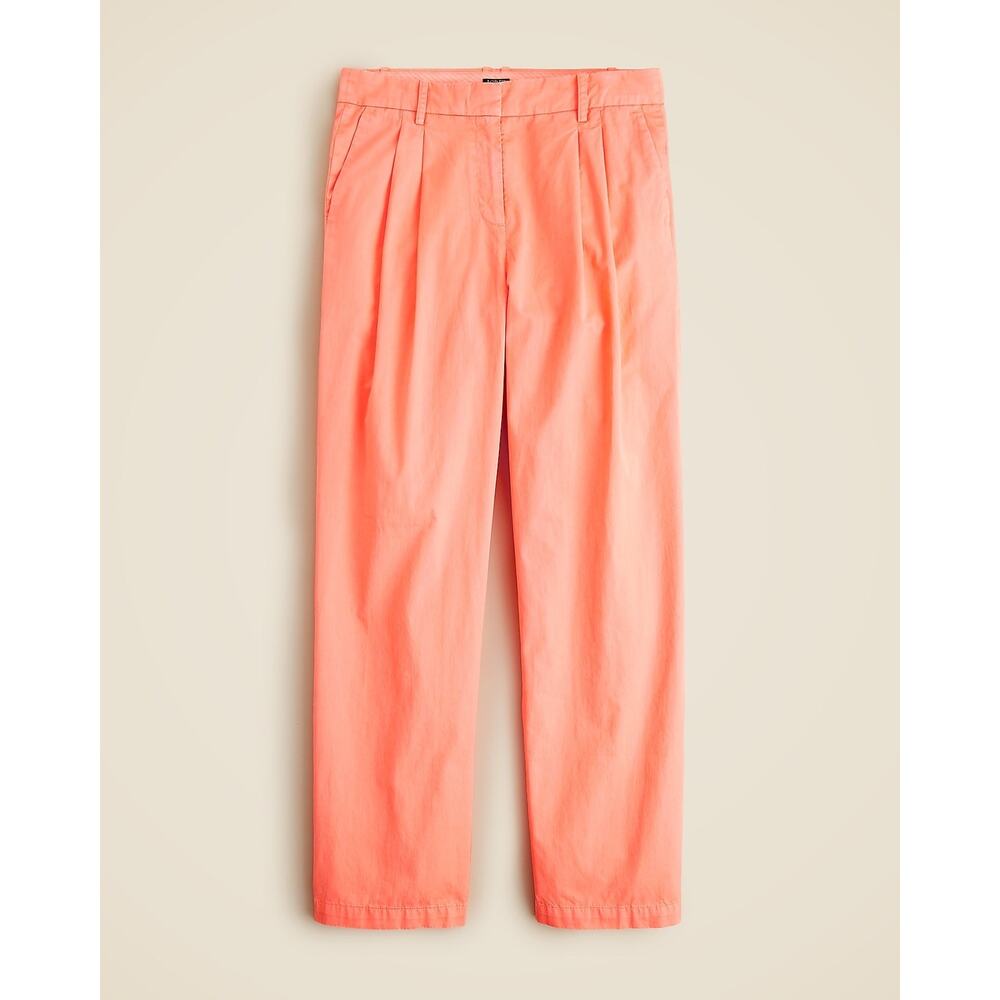 NWT J.Crew Essential Wide Leg Poplin Pants Peony 6 - Picture 5 of 14